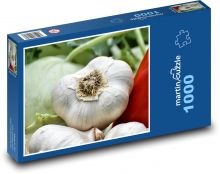 Cesnak - zelenina, jedlo Puzzle 1000 dielikov - 60 x 46 cm 
