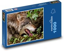 Vlk - divoké zvíře, les Puzzle 1000 dílků - 60 x 46 cm
