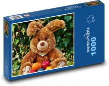 Easter bunny - colorful eggs Puzzle 1000 pieces - 60 x 46 cm 