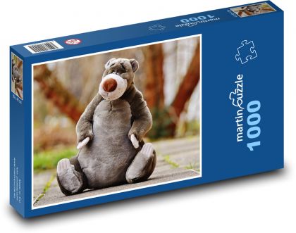 Medvěd - plyšové zvíře, hračka - Puzzle 1000 dílků, rozměr 60x46 cm