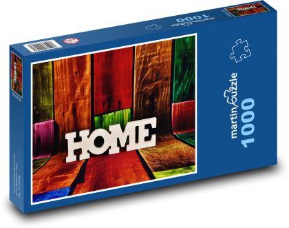 Domov - listy, dekorácie - Puzzle 1000 dielikov, rozmer 60x46 cm