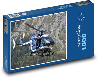 Helicopter - helicopter, flight - Puzzle 1000 pieces, size 60x46 cm 