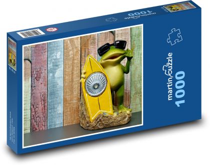 Holiday frog - Puzzle 1000 pieces, size 60x46 cm 