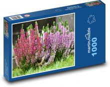 Vřes - květiny, zahrada Puzzle 1000 dílků - 60 x 46 cm