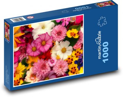 Květiny - zahrada, jaro - Puzzle 1000 dílků, rozměr 60x46 cm