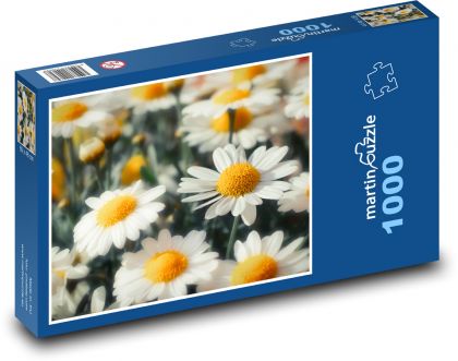 Gänseblümchen - Blütenblätter, Garten - Puzzle - 1000 Teile