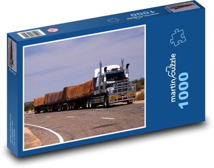 Cestný vlak - nákladné auto, Austrália - Puzzle 1000 dielikov, rozmer 60x46 cm