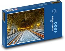 Railway tunnel - railways, tracks Puzzle 1000 pieces - 60 x 46 cm 