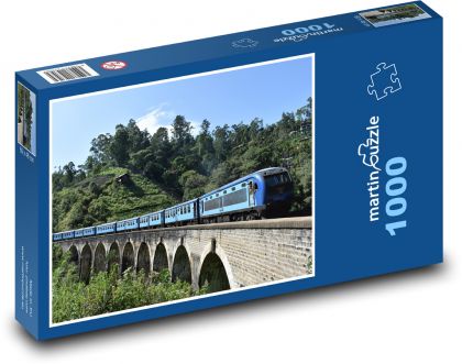Train - Asia, travel - Puzzle 1000 pieces, size 60x46 cm 