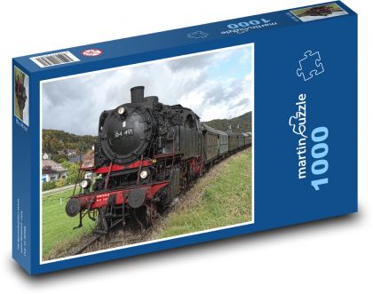 Steam locomotive - museum train - Puzzle 1000 pieces, size 60x46 cm 