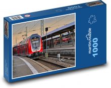 Bahnhof - Eisenbahn, Zug Puzzle 1000 Teile - 60 x 46 cm