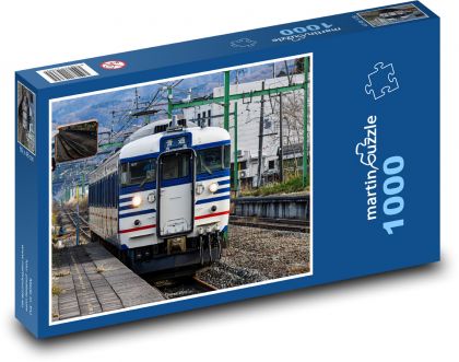 Lokomotiva - vlak, železnice - Puzzle 1000 dílků, rozměr 60x46 cm