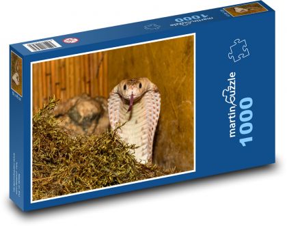 Wąż - kobra, - Puzzle 1000 elementów, rozmiar 60x46 cm