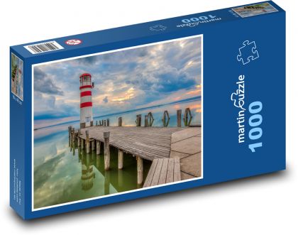 Nizederské jezero - Rakousko, molo - puzzle 1000 dílků