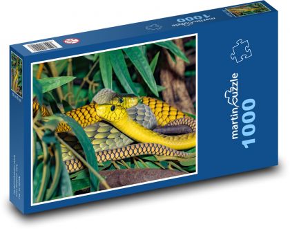 Mamba - had, zvíře - Puzzle 1000 dílků, rozměr 60x46 cm