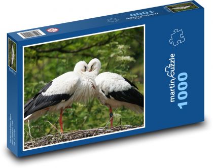 Störche - Nest, Vögel - Puzzle - 1000 Teile