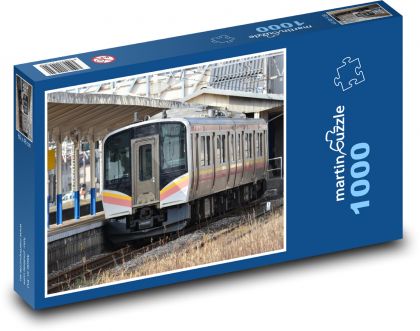 Nádraží - vlak, Japonsko - Puzzle 1000 dílků, rozměr 60x46 cm