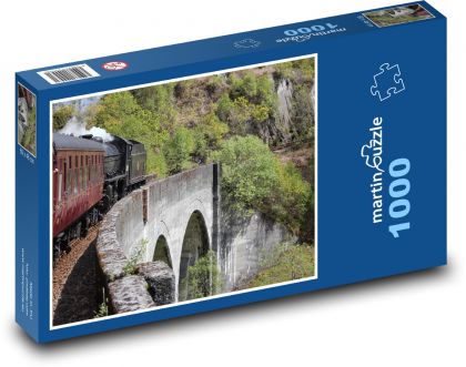 Steam Train - Aqueduct, Railway - Puzzle 1000 pieces, size 60x46 cm 