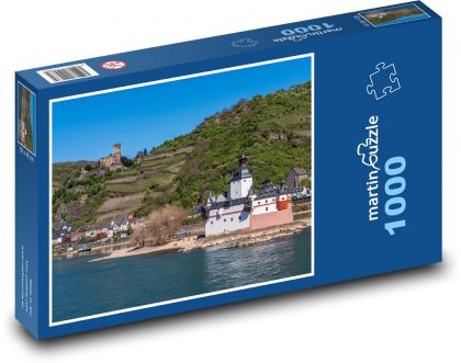 Wasserburg - Insel, Rhein - Puzzle - 1000 Teile