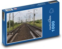 Železnice - trate Puzzle 1000 dielikov - 60 x 46 cm 