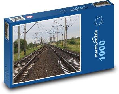 Železnice - trate - Puzzle 1000 dielikov, rozmer 60x46 cm