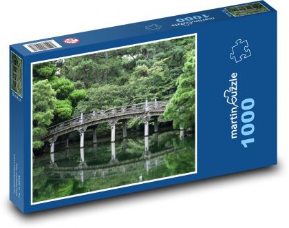 Japonsko - Kjóto, most - Puzzle 1000 dílků, rozměr 60x46 cm