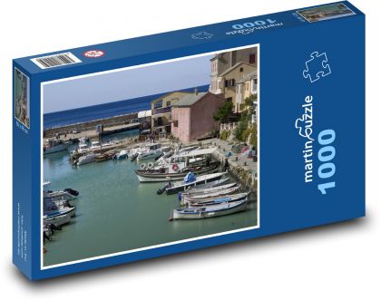 Boote - Angeln, Korsika - Puzzle - 1000 Teile