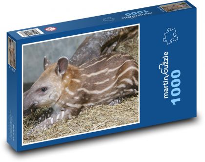 Tapír - zviera, mláďa - Puzzle 1000 dielikov, rozmer 60x46 cm