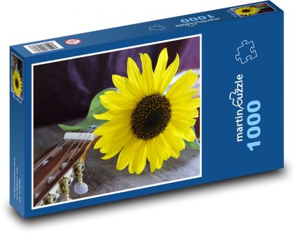 Sunflower - flower, summer - Puzzle 1000 pieces, size 60x46 cm 