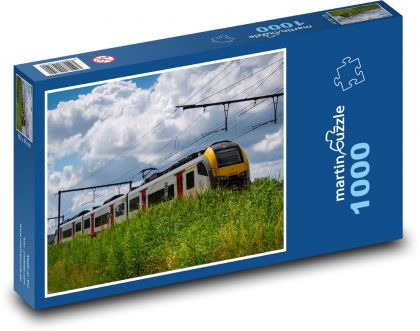 Train - right, locomotive - Puzzle 1000 pieces, size 60x46 cm 