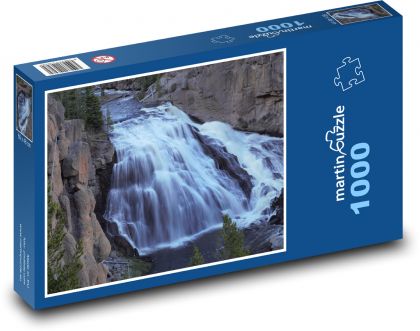 Vodopád - příroda, voda - Puzzle 1000 dílků, rozměr 60x46 cm