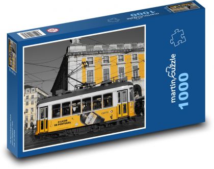 Tram - right, Lisbon - Puzzle 1000 pieces, size 60x46 cm 