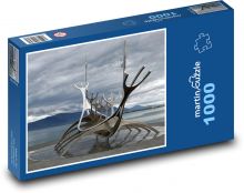 Loď - umelecké dielo, sochárstvo Puzzle 1000 dielikov - 60 x 46 cm 