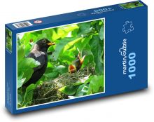 ptasie gniazdo, ptak Puzzle 1000 elementów - 60x46 cm
