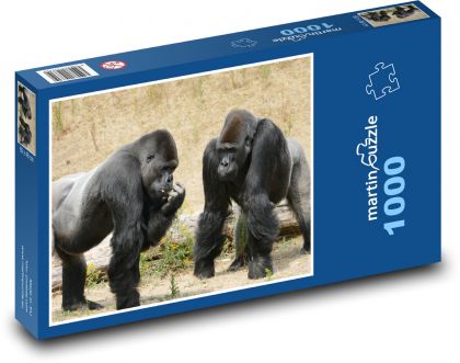 Gorila - dvě opice - Puzzle 1000 dílků, rozměr 60x46 cm