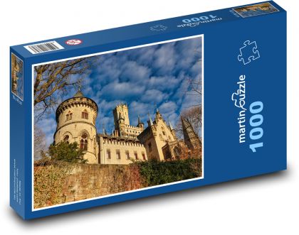 Hrad s věžemi - pevnost, zeď  - puzzle 1000 dílků