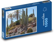 Kaktusy - púšť, rastliny Puzzle 1000 dielikov - 60 x 46 cm