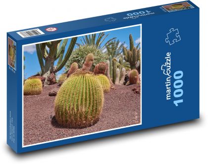 Kaktus - sukulenty, pustynia - Puzzle 1000 elementów, rozmiar 60x46 cm