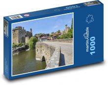 Most - zámek, město Puzzle 1000 dílků - 60 x 46 cm