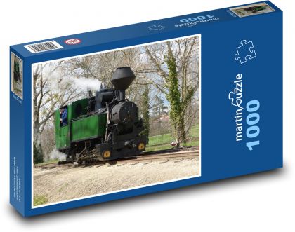 Parná lokomotíva - vlak, Maďarsko - Puzzle 1000 dielikov, rozmer 60x46 cm