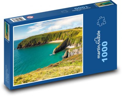Pobřeží - oceán, útesy - Puzzle 1000 dílků, rozměr 60x46 cm