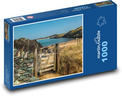 Pobřeží - brána, moře - Puzzle 1000 dílků, rozměr 60x46 cm
