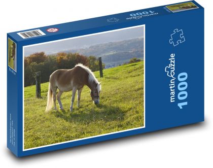Braunes Pferd - Weiden - Puzzle - 1000 Teile