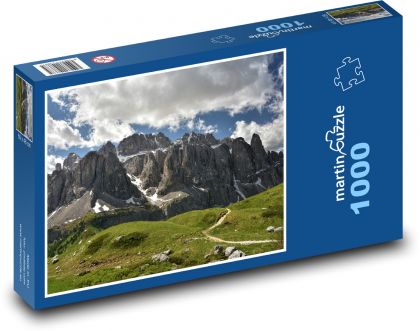 Skały - góry, Alpy - Puzzle 1000 elementów, rozmiar 60x46 cm