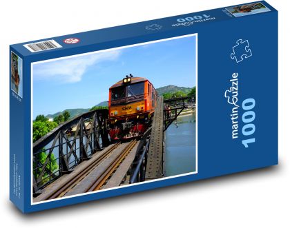 Železnice Smrti - Rieka Kwai - Puzzle 1000 dielikov, rozmer 60x46 cm