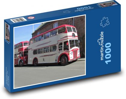 Doprava - starý autobus - Puzzle 1000 dielikov, rozmer 60x46 cm