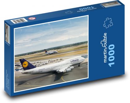 Frankfurt - airport, plane - Puzzle 1000 pieces, size 60x46 cm 