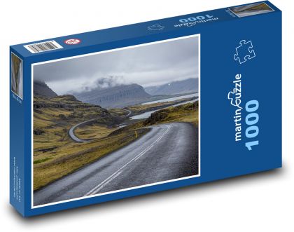 Vidiek - kľukatá cesta - Puzzle 1000 dielikov, rozmer 60x46 cm