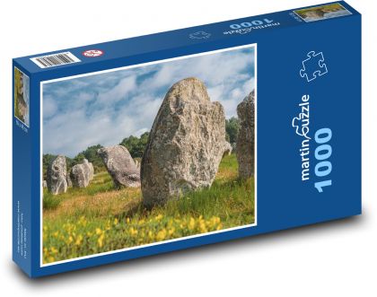 Bretania - kamienie - Puzzle 1000 elementów, rozmiar 60x46 cm