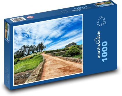 Příroda - cesta, krajina - puzzle 1000 dílků